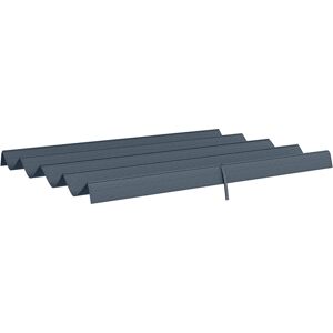 Outsunny Pergola Roof, Retractable Sun Shade Cover for 3 x 2.15m Pergola, UV30+ Protected, Dark Grey