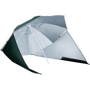 Outsunny All-Weather Beach Umbrella Shelteneer-Green