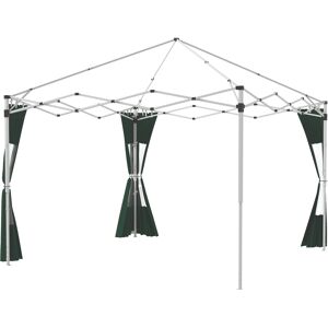 Outsunny Gazebo Side Panels, Replacement Set with Doors and Windows, for 3x3(m) or 3x6m Pop Up Gazebo, Green