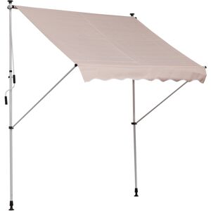 Outsunny 2x1.5m Garden Patio Manual Awning Canopy Sun Shade Shelter Adjustable Aluminium Frame Awning Beige Outsunny 2x1.5m Garden Patio Manual Awning Canopy Sun Shade Shelter Adjustable Aluminium Frame Awning Beige