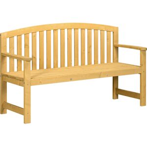 Outsunny 2 Seater Wooden Garden Bench with Armrest, Outdoor Furniture Chair for Park, Balcony, Orange Outsunny 2 Seater Wooden Garden Bench with Armrest, Outdoor Furniture Chair for Park, Balcony, Orange