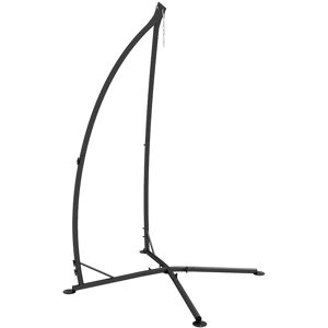 Outsunny Hammock Chair Stand, Hanging Heavy Duty Metal Frame Hammock Stand with Chain, for Hanging Hammock Air Porch Swing Chair, Egg Cahir Outsunny Hammock Chair Stand, Hanging Heavy Duty Metal Frame Hammock Stand with Chain, for Hanging Hammock Air Porch Swing Chair, Egg Cahir