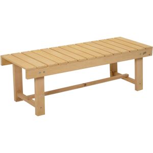 Outsunny 2-seater Outdoor Indoor Garden Wooden Bench Patio Loveseat Fir 110L x 38W cm (5pc) Outsunny 2-seater Outdoor Indoor Garden Wooden Bench Patio Loveseat Fir 110L x 38W cm (5pc)