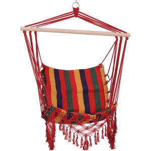 Outsunny Hammock Chair Swing Colourful Striped Tree Hanging Seat Porch Indoor Outdoor Fabric Garden Furniture Aosom UK Outsunny Hammock Chair Swing Colourful Striped Tree Hanging Seat Porch Indoor Outdoor Fabric Garden Furniture Aosom UK