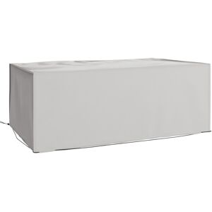 Outsunny 600D Oxford Patio Set Cover Outdoor Garden Rattan Furniture Protection Cover Protector Waterproof Anti-UV Grey 210L x 140W x 80Hcm Aosom UK Outsunny 600D Oxford Patio Set Cover Outdoor Garden Rattan Furniture Protection Cover Protector Waterproof Anti-UV Grey 210L x 140W x 80Hcm Aosom UK