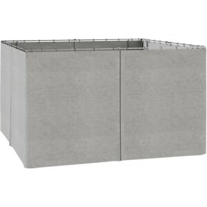 Outsunny 4 Pack Universal Gazebo Replacement Sidewalls Privacy Panel for Most 3 x 4m Gazebo Canopy Pavillion Outdoor Shelter Light Grey Aosom UK Outsunny 4 Pack Universal Gazebo Replacement Sidewalls Privacy Panel for Most 3 x 4m Gazebo Canopy Pavillion Outdoor Shelter Light Grey Aosom UK