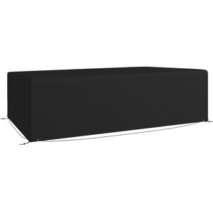 Outsunny 600D Oxford Table Set Cover Outdoor Garden Rattan Furniture Protection Cover Protector Waterproof Anti-UV, Black Aosom UK Outsunny 600D Oxford Table Set Cover Outdoor Garden Rattan Furniture Protection Cover Protector Waterproof Anti-UV, Black Aosom UK