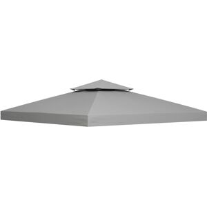 Outsunny 3 x 3(m) Gazebo Canopy Roof Top Replacement Cover Spare Part Light Grey (TOP ONLY) Aosom UK Outsunny 3 x 3(m) Gazebo Canopy Roof Top Replacement Cover Spare Part Light Grey (TOP ONLY) Aosom UK