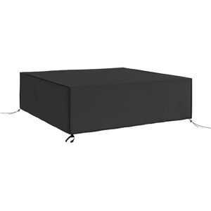 Outsunny Large Patio Garden Furniture Set Cover 600D Oxford Square Waterproof, 230 x 230 x 70 cm, Black Outsunny Large Patio Garden Furniture Set Cover 600D Oxford Square Waterproof, 230 x 230 x 70 cm, Black