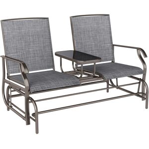 Outsunny Metal Double Swing Chair Glider Rocking Chair Seat Outdoor Seater Garden Furniture Patio Porch With Table Outsunny Metal Double Swing Chair Glider Rocking Chair Seat Outdoor Seater Garden Furniture Patio Porch With Table