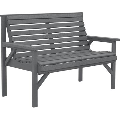 Outsunny 2 Seater Wooden Garden Bench, Slatted Patio Bench with Armrest and Backrest, Outdoor Furniture for Indoor, Balcony Outsunny 2 Seater Wooden Garden Bench, Slatted Patio Bench with Armrest and Backrest, Outdoor Furniture for Indoor, Balcony