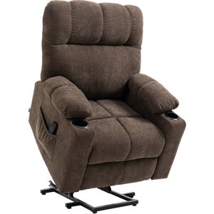 HOMCOM Electric Riser and Recliner Chair for Elderly, Power Lift Recliner Chair with Remote Control, Dark Brown HOMCOM Electric Riser and Recliner Chair for Elderly, Power Lift Recliner Chair with Remote Control, Dark Brown