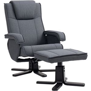 HOMCOM Rocker Swivel Recliner Chair with Footstool & Scratch-Resistant Treatment Charcoal Grey Linen Aosom UK HOMCOM Rocker Swivel Recliner Chair with Footstool & Scratch-Resistant Treatment Charcoal Grey Linen Aosom UK