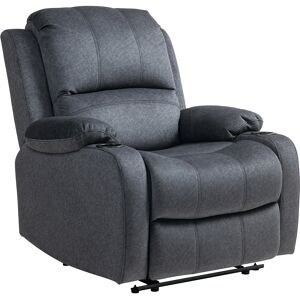 HOMCOM Microfibre Manual Reclining Armchair, with Footrest, Manual Recliner with Cat Scratch Resistant Material, Black Aosom UK HOMCOM Microfibre Manual Reclining Armchair, with Footrest, Manual Recliner with Cat Scratch Resistant Material, Black Aosom UK