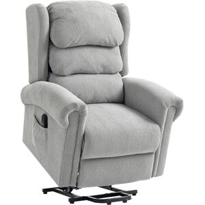 HOMCOM Power Lift Recliner Chair for Elderly, Velvet Electric Riser and Recliner Armchair for Living Room with Remote Control, 2 Side Pockets, Thick Padded Back, Grey HOMCOM Power Lift Recliner Chair for Elderly, Velvet Electric Riser and Recliner Armchair for Living Room with Remote Control, 2 Side Pockets, Thick Padded Back, Grey