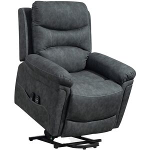 HOMCOM Power Lift Recliner Chair with Vibration Massage, Heat, USB - Grey HOMCOM Power Lift Recliner Chair with Vibration Massage, Heat, USB - Grey