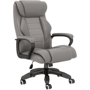 Vinsetto Executive Office Chair with 6-Point Massage, High Back Swivel Seat with Extra Padding, Ergonomic Tilt, Grey Aosom UK