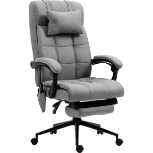 Vinsetto Massage Office Chair Luxury Executive Big Size 6-point Vibration Massage Heat Adjustable Height Head Pillow Footrest Home Grey Aosom UK Vinsetto Massage Office Chair Luxury Executive Big Size 6-point Vibration Massage Heat Adjustable Height Head Pillow Footrest Home Grey Aosom UK