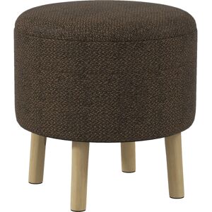 HOMCOM Linen Fabric Ottoman Stool with Storage, Round Upholstered Foot Stool with Padded Seat, Wood Legs, Cream White. Aosom UK HOMCOM Linen Fabric Ottoman Stool with Storage, Round Upholstered Foot Stool with Padded Seat, Wood Legs, Cream White. Aosom UK