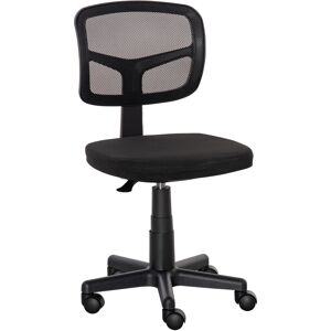 Vinsetto Small Office Chair without Arms, Ergonomic Swivel Mesh Desk Chair with Curved Back and Wheels, Height Adjustable, for Home Vanity Computer Dressing Table Study Bedroom, Holds Up to 120 kg Vinsetto Small Office Chair without Arms, Ergonomic Swivel Mesh Desk Chair with Curved Back and Wheels, Height Adjustable, for Home Vanity Computer Dressing Table Study Bedroom, Holds Up to 120 kg