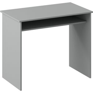HOMCOM Modern Computer Desk, Home Office Table, Small Writing Desk with Storage Shelf, 90 x 50cm, Grey HOMCOM Modern Computer Desk, Home Office Table, Small Writing Desk with Storage Shelf, 90 x 50cm, Grey