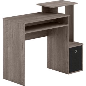 HOMCOM Computer Table with Sliding Keyboard Tray, Storage Drawer & Shelf, Home Office PC Desk, Computer Desk, Grey Aosom UK HOMCOM Computer Table with Sliding Keyboard Tray, Storage Drawer & Shelf, Home Office PC Desk, Computer Desk, Grey Aosom UK