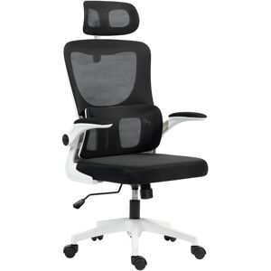 Vinsetto Ergonomic Office Chair, High Back Mesh Computer Desk Chair with Adjustable Headrest and Lumbar Support, Rotatable Armrests, Tilt Function for Home Office, Black Vinsetto Ergonomic Office Chair, High Back Mesh Computer Desk Chair with Adjustable Headrest and Lumbar Support, Rotatable Armrests, Tilt Function for Home Office, Black
