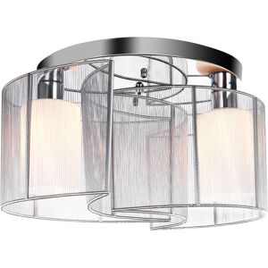 HOMCOM Modern Design Mini Style Flush Mount Ceiling Light with Flush Metal Finish Chandelier for Hallway, Dining Room, Living Room - White Aosom UK HOMCOM Modern Design Mini Style Flush Mount Ceiling Light with Flush Metal Finish Chandelier for Hallway, Dining Room, Living Room - White Aosom UK