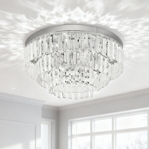 HOMCOM Crystal Ceiling Lamp K9 Crystal to Catch the Light, Compatible with E14 bulbs (max power is 40 W) Aosom UK HOMCOM Crystal Ceiling Lamp K9 Crystal to Catch the Light, Compatible with E14 bulbs (max power is 40 W) Aosom UK