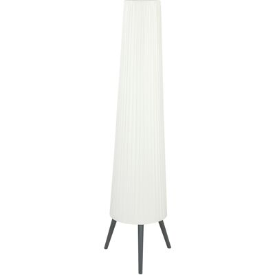 HOMCOM Dimmable Tripod Floor Lamp with Foot Switch, Nordic Standing Lamp with Fabric Shade, 153cm, White HOMCOM Dimmable Tripod Floor Lamp with Foot Switch, Nordic Standing Lamp with Fabric Shade, 153cm, White