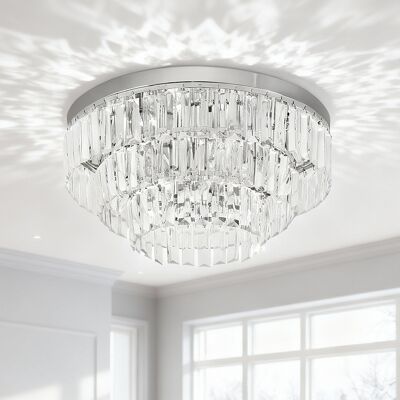 HOMCOM Crystal Ceiling Lamp K9 Crystal to Catch the Light, Compatible with E14 bulbs (max power is 40 W) Aosom UK HOMCOM Crystal Ceiling Lamp K9 Crystal to Catch the Light, Compatible with E14 bulbs (max power is 40 W) Aosom UK