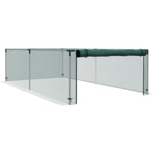 Outsunny 8' x 4' Plant Protection Cage, with Door, Green Aosom UK