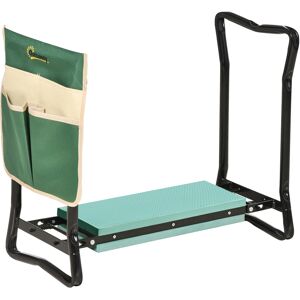 Outsunny Foldable Steel Frame Garden Kneeler Seat w/ Foam Bag Tool Bag Pouch Outdoor Garden Stable Sturdy Assistance Versatile Use Aosom UK Outsunny Foldable Steel Frame Garden Kneeler Seat w/ Foam Bag Tool Bag Pouch Outdoor Garden Stable Sturdy Assistance Versatile Use Aosom UK
