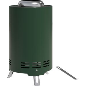 Outsunny Smokeless Fire Pit, 16 x 16 cm Stainless Steel Portable Wood Burning Firepit with Poker for Garden Camping Bonfire Party, Green Outsunny Smokeless Fire Pit, 16 x 16 cm Stainless Steel Portable Wood Burning Firepit with Poker for Garden Camping Bonfire Party, Green