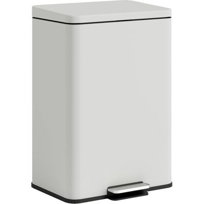 HOMCOM 20L Kitchen Bin with Soft-Close Lid and Stay-Open Function, Pedal Bin with Removable Inner Bucket for Kitchen, Office, Home, Cream HOMCOM 20L Kitchen Bin with Soft-Close Lid and Stay-Open Function, Pedal Bin with Removable Inner Bucket for Kitchen, Office, Home, Cream
