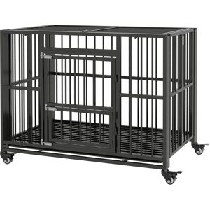 PawHut Durable Dog Crate, 43