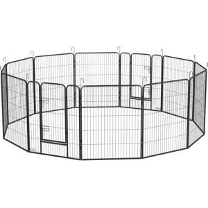 PawHut Heavy Duty Puppy Playpen, 12 Panel Pet Exercise Pen, Suitable for Small to Large Dogs