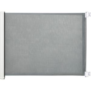 PawHut Pet Protector: Retractable Safety Gate for Dogs, Folding Barrier for Home, Doorway & Stairs, Grey Aosom UK