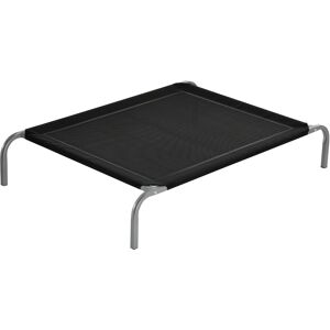 PawHut Cooling Elevated Pet Bed, Cot-Style for Large to Medium Dogs, Breathable Mesh Fabric with Non-slip Pads, 110 x 75 x 20 cm, Black Aosom UK
