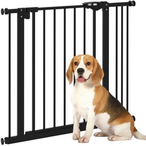 PawHut Metal 74-87cm Wide Adjustable Dog Gate Black Aosom UK PawHut Metal 74-87cm Wide Adjustable Dog Gate Black Aosom UK