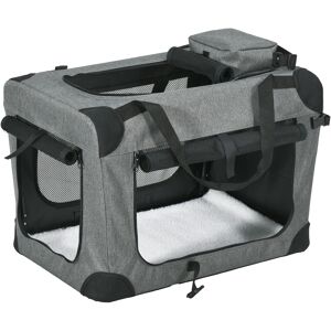 PawHut Folding Pet Carrier Bag, Durable Oxford Fabric, Lightweight & Breathable, Stylish Grey Aosom UK PawHut Folding Pet Carrier Bag, Durable Oxford Fabric, Lightweight & Breathable, Stylish Grey Aosom UK