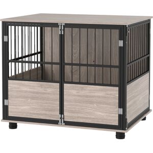 PawHut XL Dog Crate Dog Cage End Table Indoor with 3 Doors Soft Washable Cushion, for Large Sized Dogs, 80cm Aosom UK PawHut XL Dog Crate Dog Cage End Table Indoor with 3 Doors Soft Washable Cushion, for Large Sized Dogs, 80cm Aosom UK