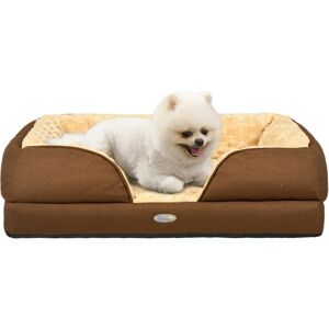 PawHut Calming Dog Bed Pet Mattress w/ Removable Cover, Anti-Slip Bottom, for Small Dogs, 70L x 50W x 18Hcm - Brown Aosom UK PawHut Calming Dog Bed Pet Mattress w/ Removable Cover, Anti-Slip Bottom, for Small Dogs, 70L x 50W x 18Hcm - Brown Aosom UK