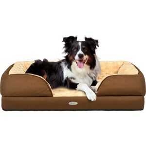 PawHut Calming Dog Bed Pet Mattress w/ Removable Cover, Anti-Slip Bottom, for Medium Dogs, 90L x 69W x 21Hcm - Brown Aosom UK PawHut Calming Dog Bed Pet Mattress w/ Removable Cover, Anti-Slip Bottom, for Medium Dogs, 90L x 69W x 21Hcm - Brown Aosom UK