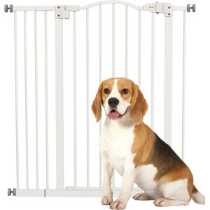 PawHut Adjustable Pet Safety Gate: No-Drill Installation, Auto-Close Feature for Doorways, Crisp White, 74-94cm Aosom UK PawHut Adjustable Pet Safety Gate: No-Drill Installation, Auto-Close Feature for Doorways, Crisp White, 74-94cm Aosom UK
