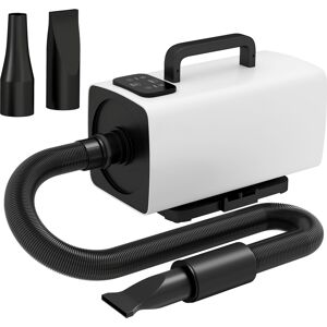 PawHut 2200W Dog Hair Dryer with Auto Adjustable Temperature & Airflow, 3 Nozzles, Digital Screen, for Dogs Cats, White PawHut 2200W Dog Hair Dryer with Auto Adjustable Temperature & Airflow, 3 Nozzles, Digital Screen, for Dogs Cats, White