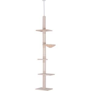 PawHut Floor to Ceiling Cat Tree 5-Tier Kitty Tower Activity Center Scratching Post 230-260cm PawHut Floor to Ceiling Cat Tree 5-Tier Kitty Tower Activity Center Scratching Post 230-260cm