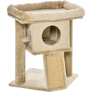 PawHut Cat Tree Tower, Kitten Climbing Activity Centre with Jute Scratching Pad, Ball Toy, Condo Perch Bed, 40 x 40 x 57 cm, Coffee Aosom UK PawHut Cat Tree Tower, Kitten Climbing Activity Centre with Jute Scratching Pad, Ball Toy, Condo Perch Bed, 40 x 40 x 57 cm, Coffee Aosom UK