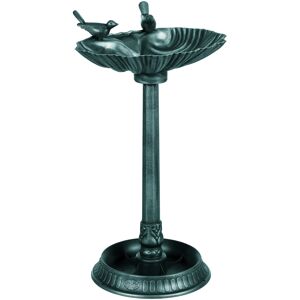 Outsunny 81cm Tall Bird Bath with 2 Decorative Birds, Vintage Style Birdbath with Flower Planter Base, Bird Bath Bowl for Garden, Green Outsunny 81cm Tall Bird Bath with 2 Decorative Birds, Vintage Style Birdbath with Flower Planter Base, Bird Bath Bowl for Garden, Green