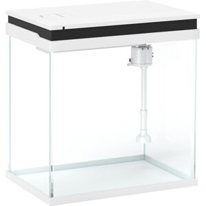 PawHut 14L Glass Fish Tank with Filter System, LED Lights, Water Pump, White PawHut 14L Glass Fish Tank with Filter System, LED Lights, Water Pump, White